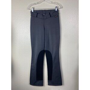 Kerrits Womens Microcord Extended Knee Patch BootCut Gray Riding Pants Sz Medium